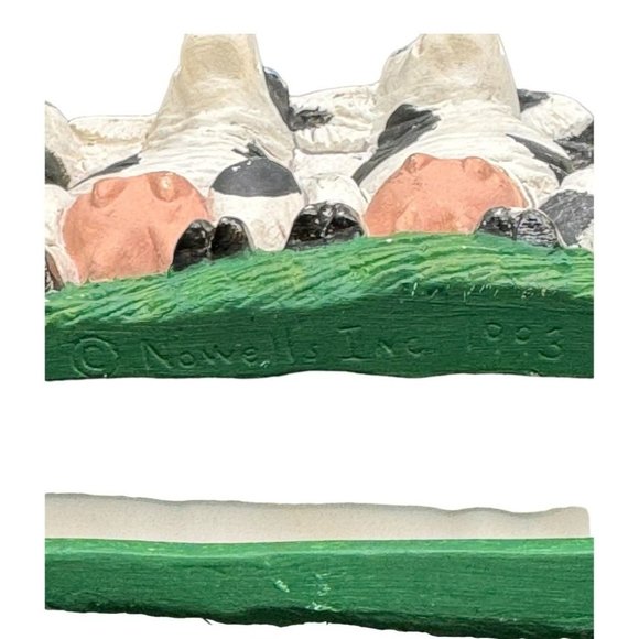 Nowell's Inc. 1993 Vintage Ceramic Cows Posing Mold Figurine - Picture 9 of 11